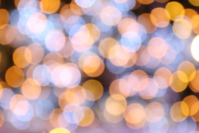 Defocused image of illuminated lighting equipment