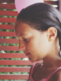 Close-up portrait of girl