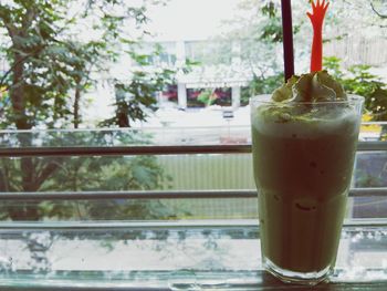 Close-up of drink on table