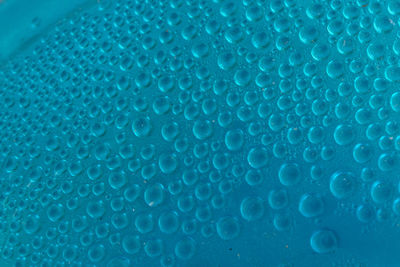 Close-up of bubbles in water