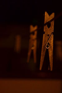 Close-up of illuminated lamp