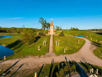 Christ the king hill sculpture park, aglona, latvia.