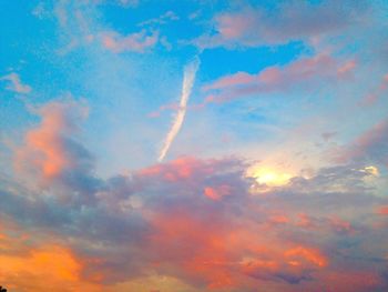 Low angle view of dramatic sky