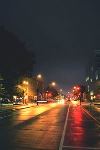 City street at night