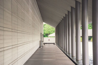 Empty corridor of building