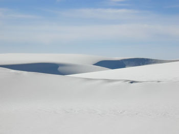 Scenic view of white sands national monument against sky