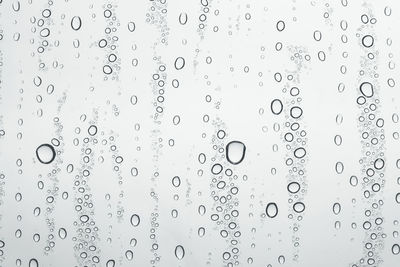 Water drops on glass