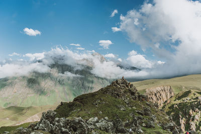 Panoramic view of landscape against sky