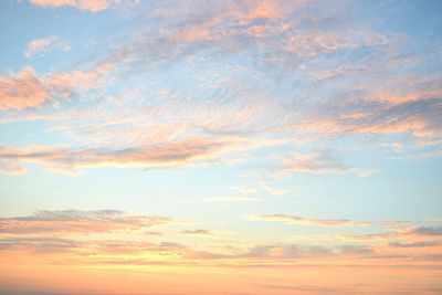 Low angle view of sunset sky