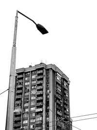 Low angle view of building against clear sky