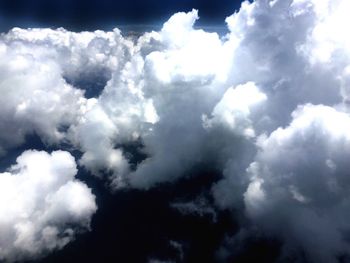 Low angle view of cloudy sky