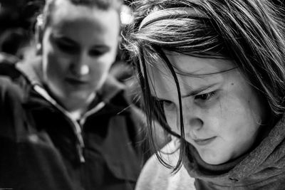 Close-up portrait of a girl