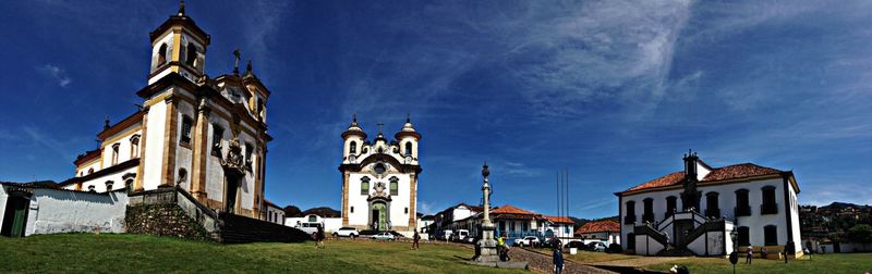 View of church against blue sky