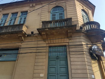 Low angle view of building against sky