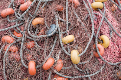 Detail shot of fishing net