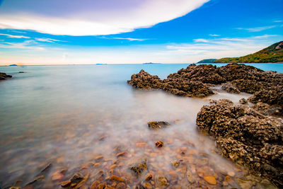 Scenic view of sea against sky