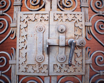 Full frame shot of ornate door