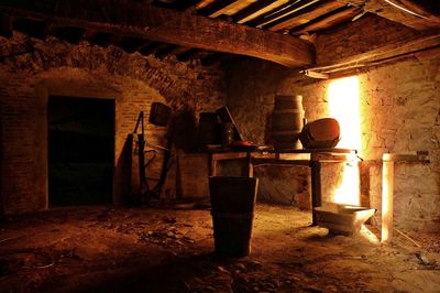 Interior of abandoned home