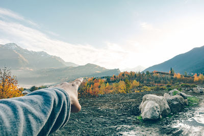 Scenic view of landscape against sky