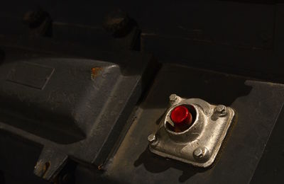 High angle view of cigarette on table