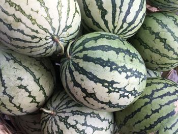 High angle view of vegetables for sale in market