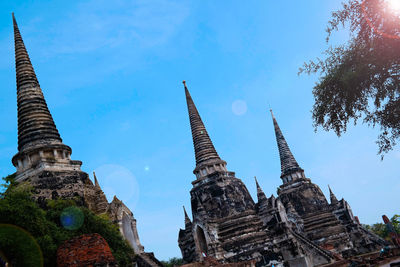 Low angle view of temple