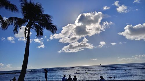 Scenic view of sea against sky