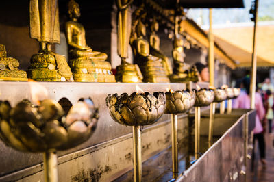 View of buddha statue in temple