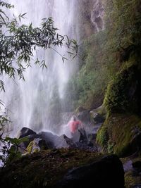 View of waterfall