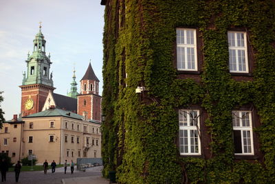 Historic building by wawel cathedral against sky