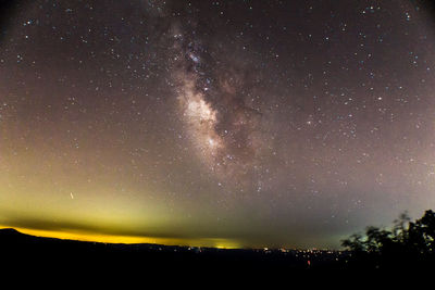 Low angle view of starry sky