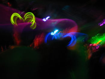 People at illuminated nightclub