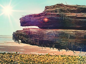 Sun shining through clouds