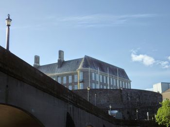 Low angle view of building against sky