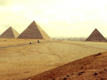 Tourists in a desert