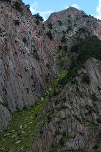 Scenic view of rocky mountains against sky