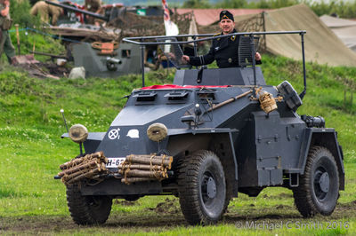 Tractor on field