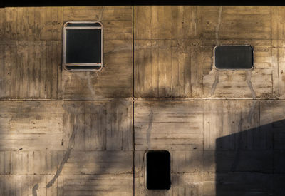 Close-up of smart phone on wood