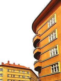 Low angle view of building against clear sky