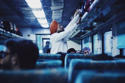 Group of people in bus