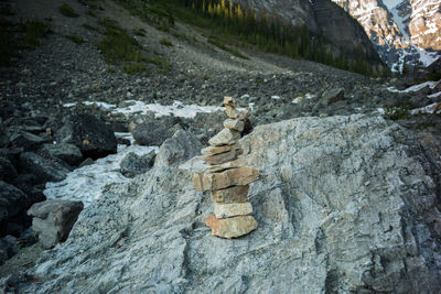 Rocks on mountain