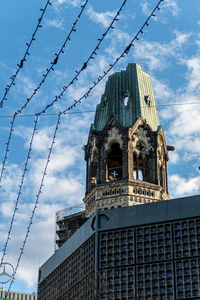 Low angle view of building against sky