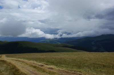 Scenic view of landscape against sky