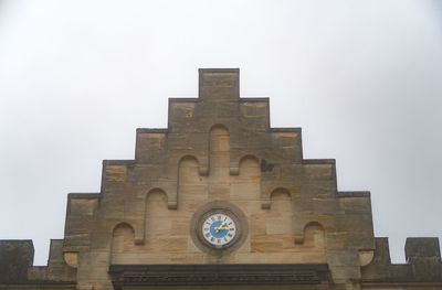 Low angle view of historical building against sky