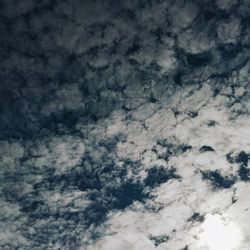 Low angle view of cloudy sky