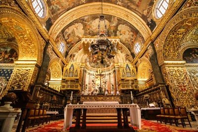 Interior of church