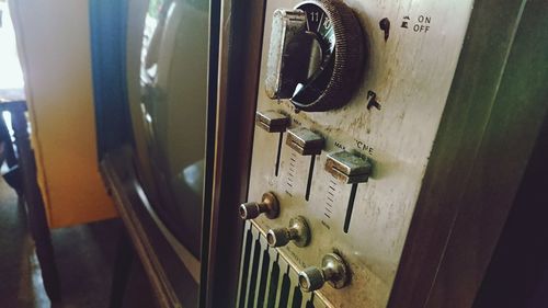 Close-up of machine part