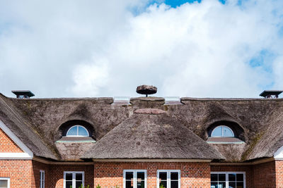 Low angle view of building against sky