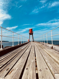 Lighthouse at the end of whitby pier