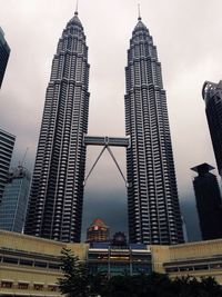 Low angle view of skyscrapers